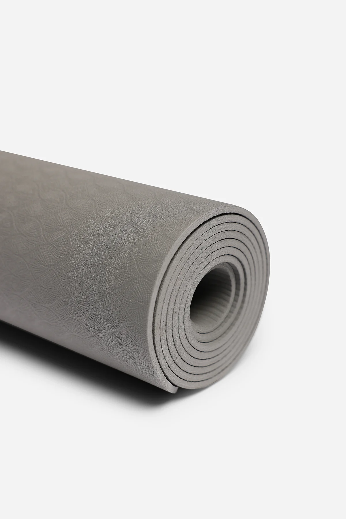 4mm Yoga Mat - Grey - Image 4