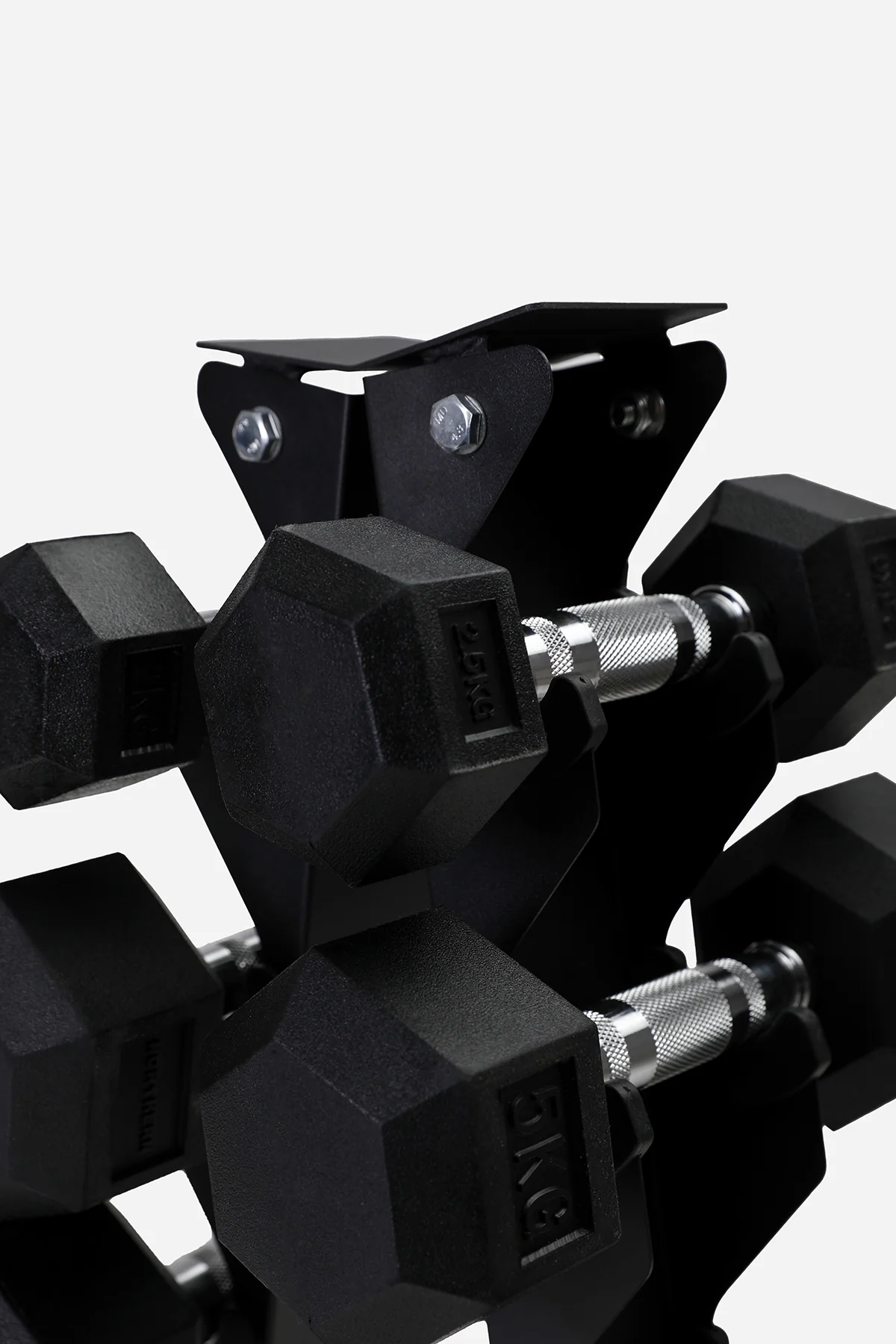 A-Frame Dumbbell Rack - Black - 5 Tier - Image 3