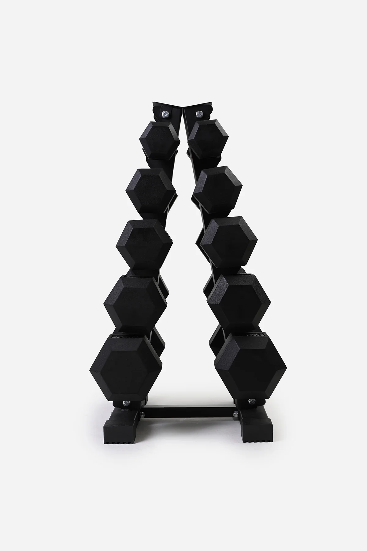 A-Frame Dumbbell Rack - Black - 5 Tier - Image 5