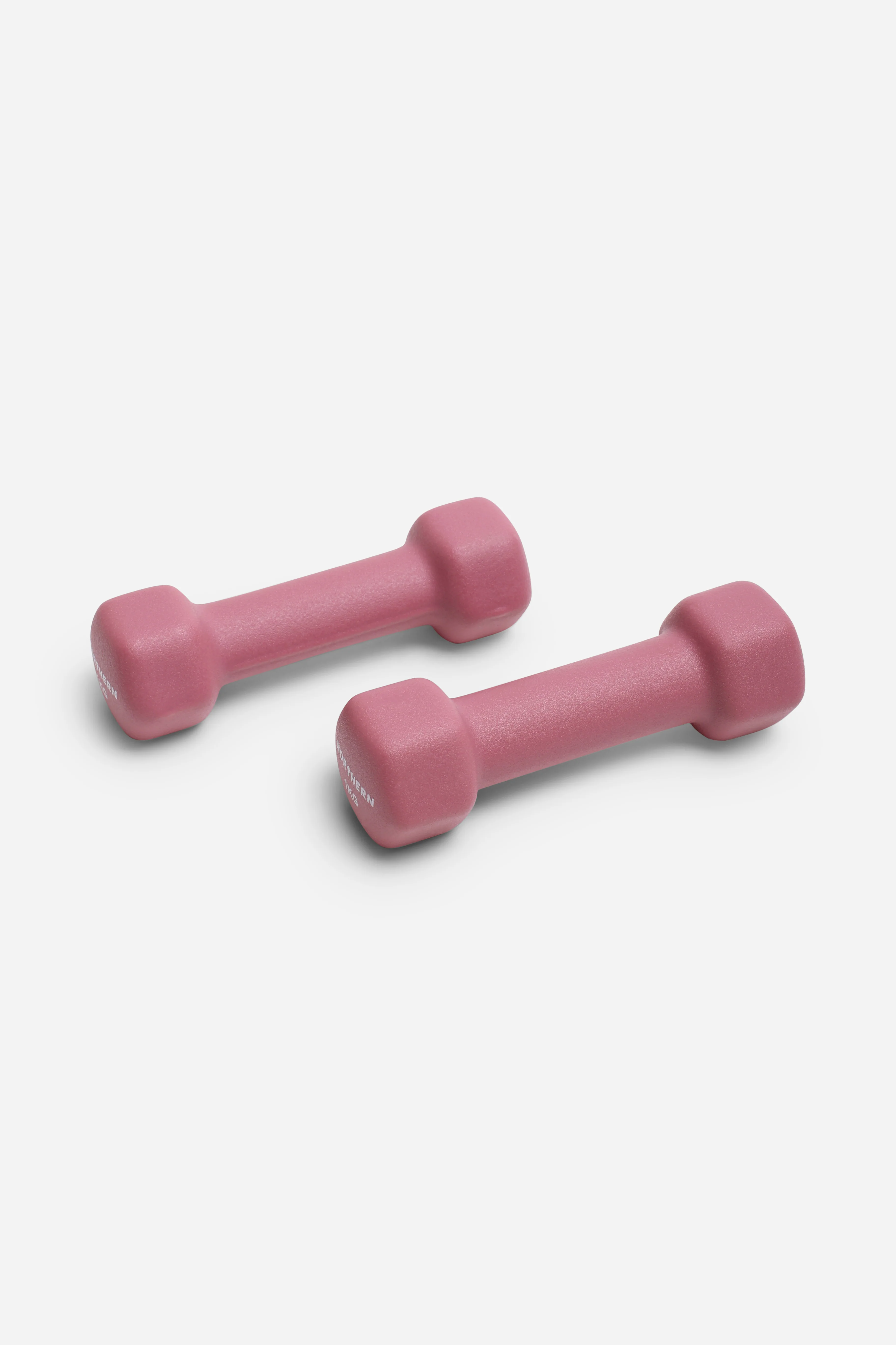 Neoprene Hex Dumbbells 1kg x 2 (2kg) - Dusk Pink - Image 2