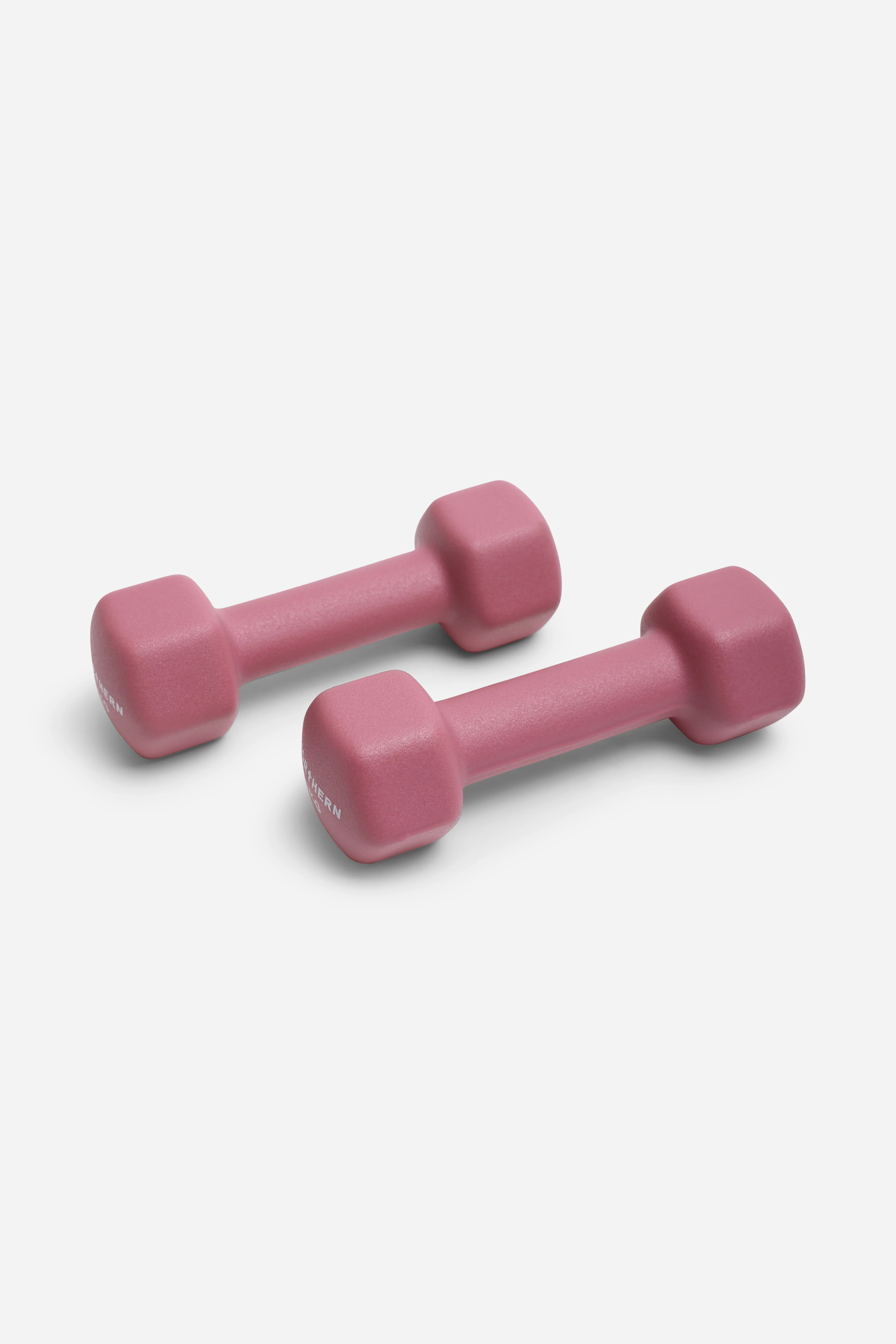 Neoprene Hex Dumbbells 2kg x 2 (4kg) - Dusk Pink - Image 2