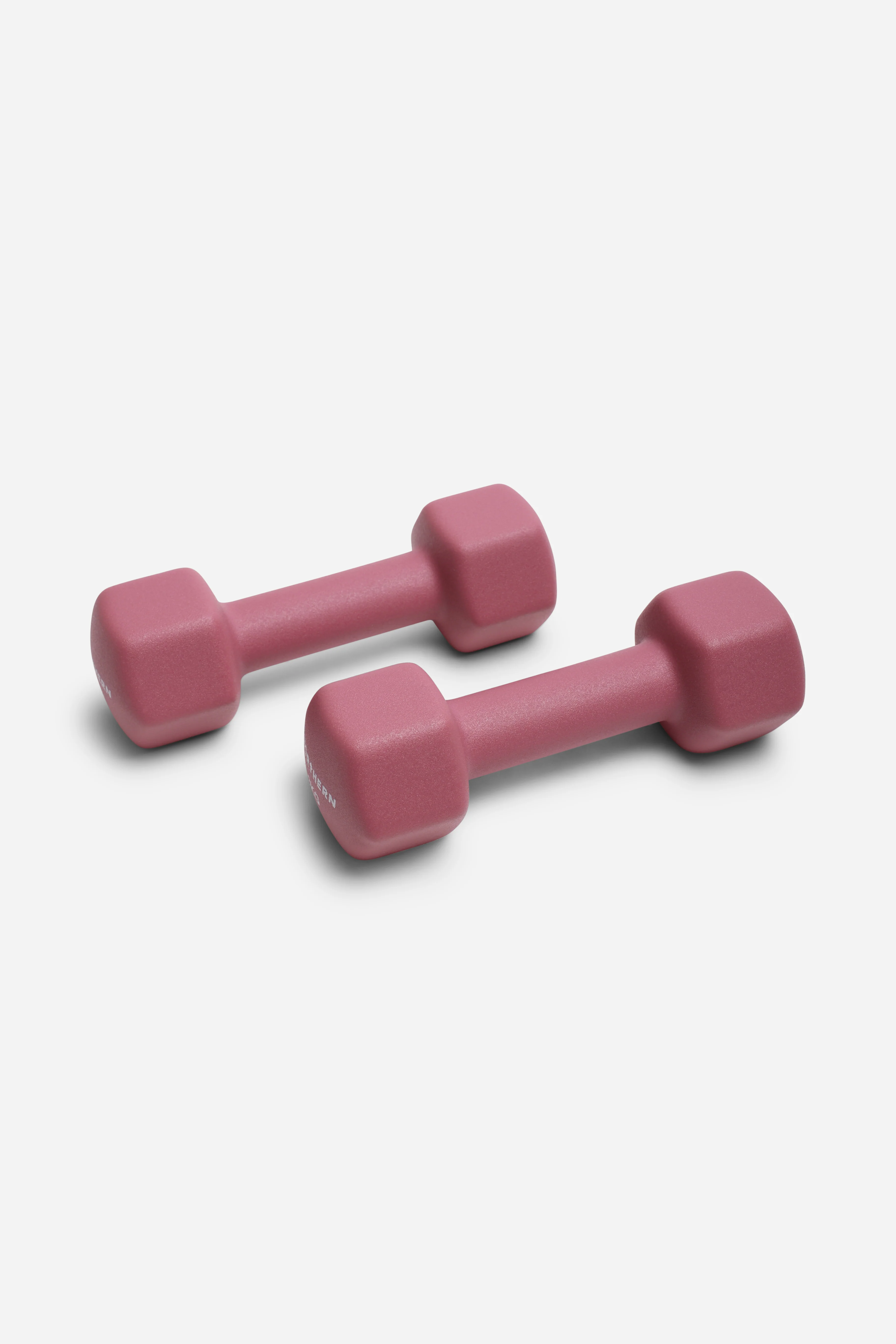 Neoprene Hex Dumbbells 3kg x 2 (6kg) - Dusk Pink - Image 2