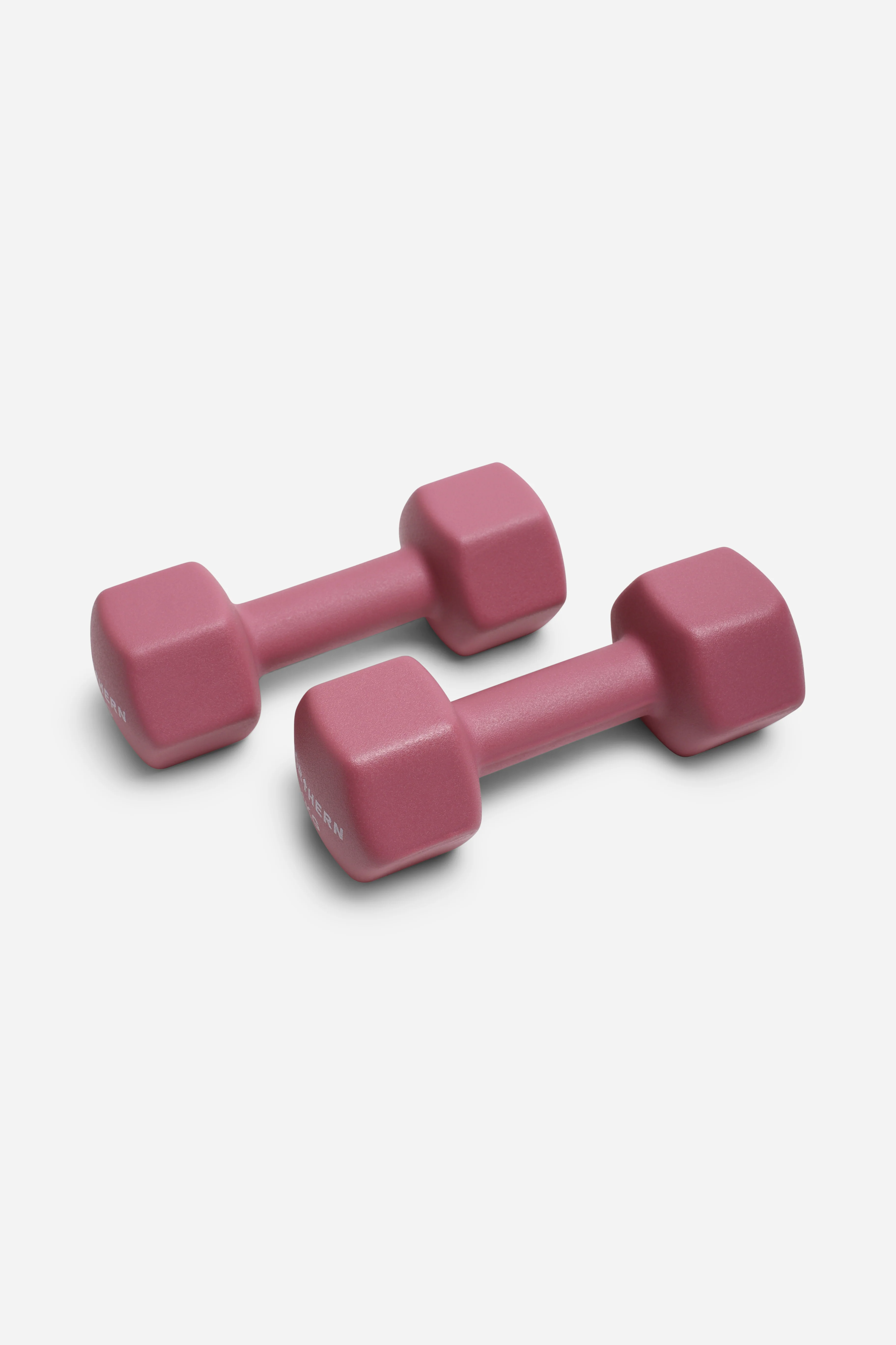 Neoprene Hex Dumbbells 6kg x 2 (12kg) - Dusk Pink - Image 2
