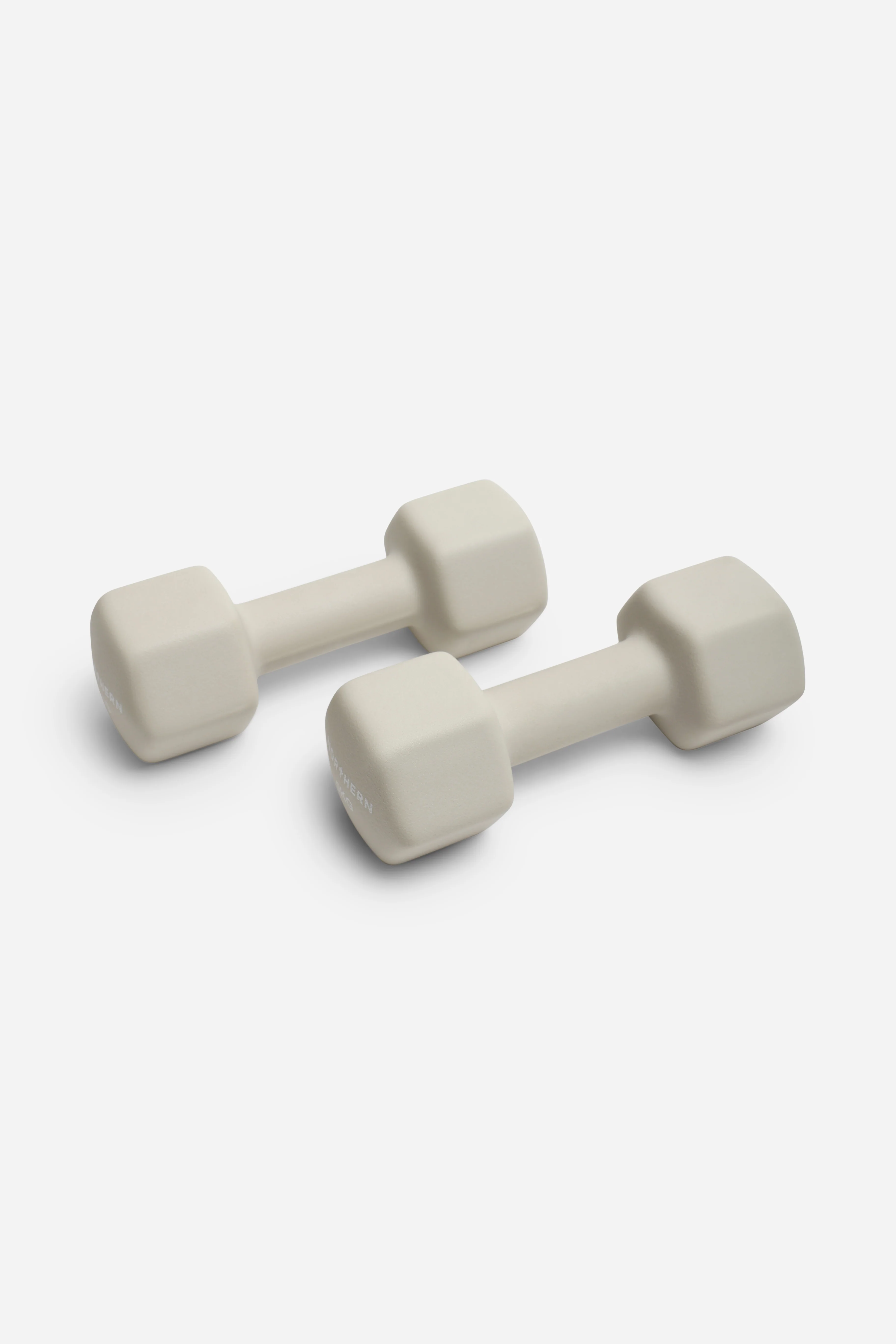 Neoprene Hex Dumbbells 5kg x 2 (10kg) - Natural Stone - Image 2