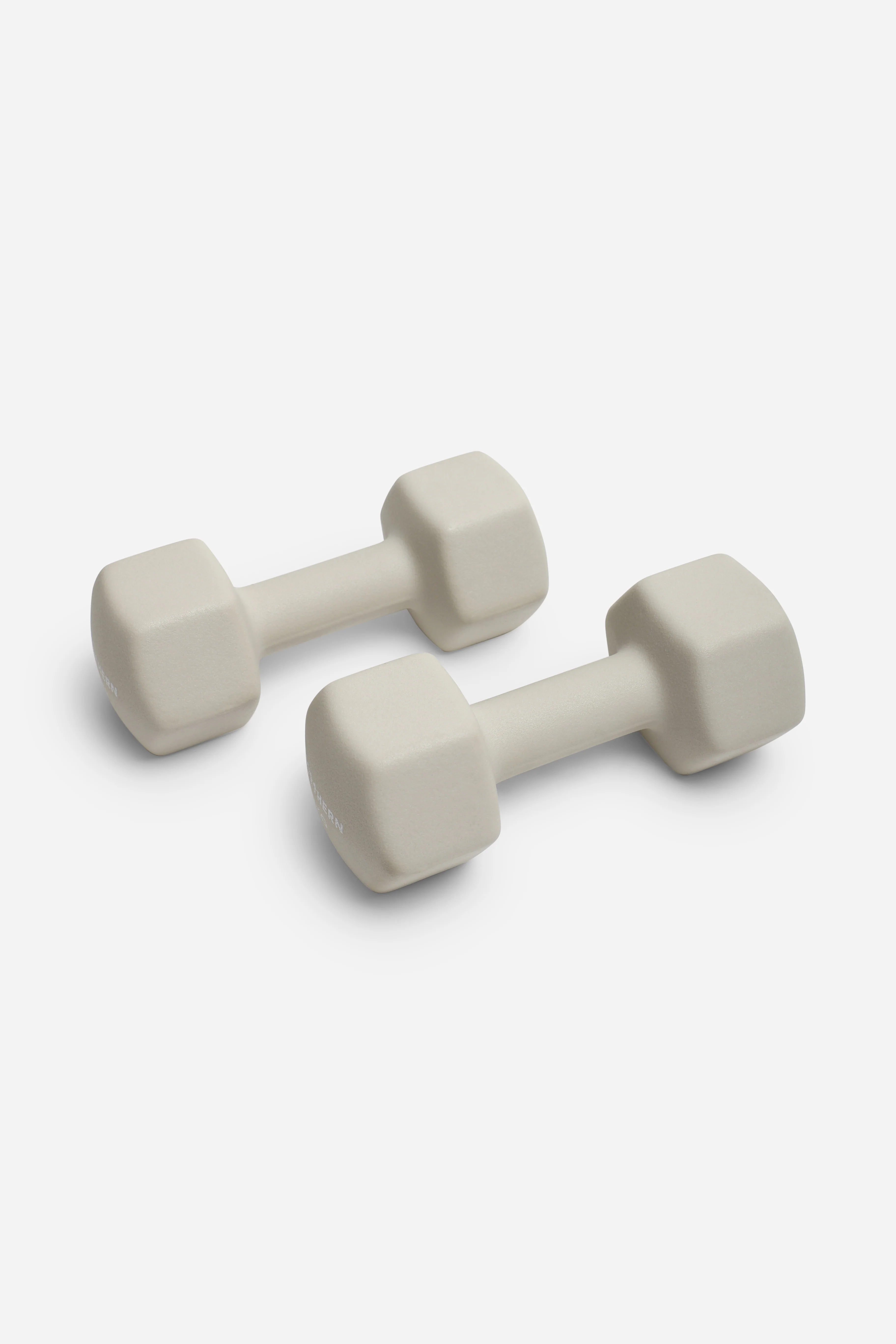 Neoprene Hex Dumbbells 7kg x 2 (14kg) - Natural Stone - Image 2