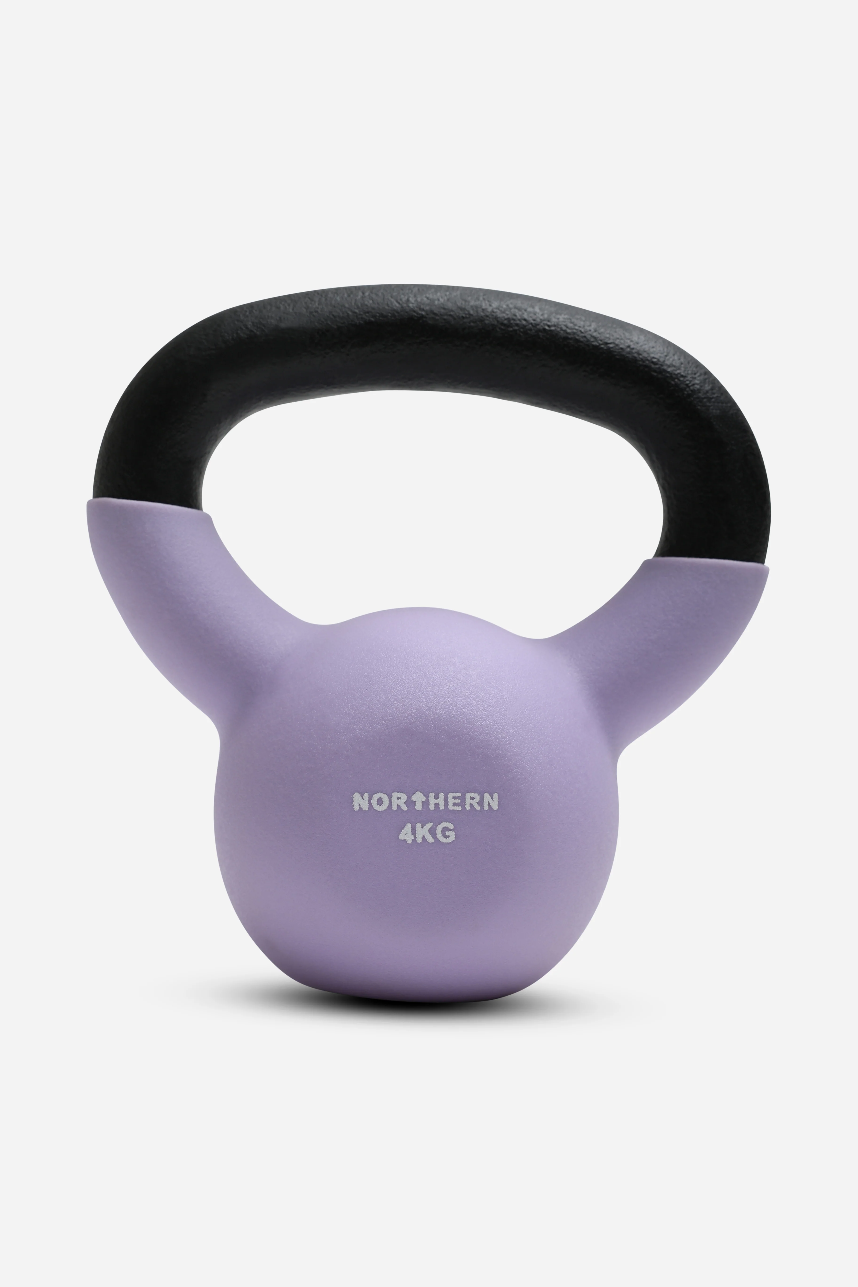 Neoprene Kettlebell 4kg - Soft Lavender - Image 2