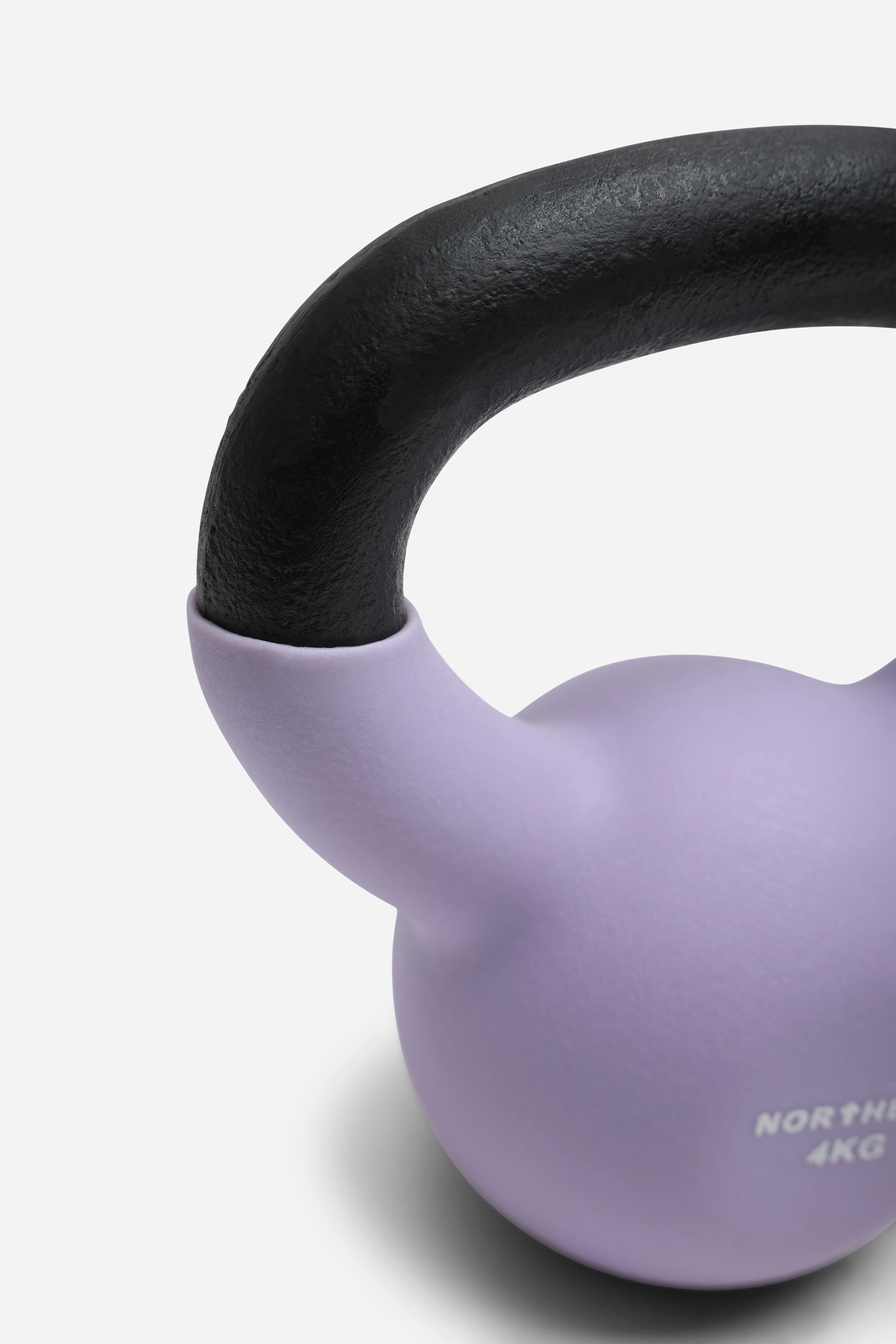 Neoprene Kettlebell 4kg - Soft Lavender - Image 3
