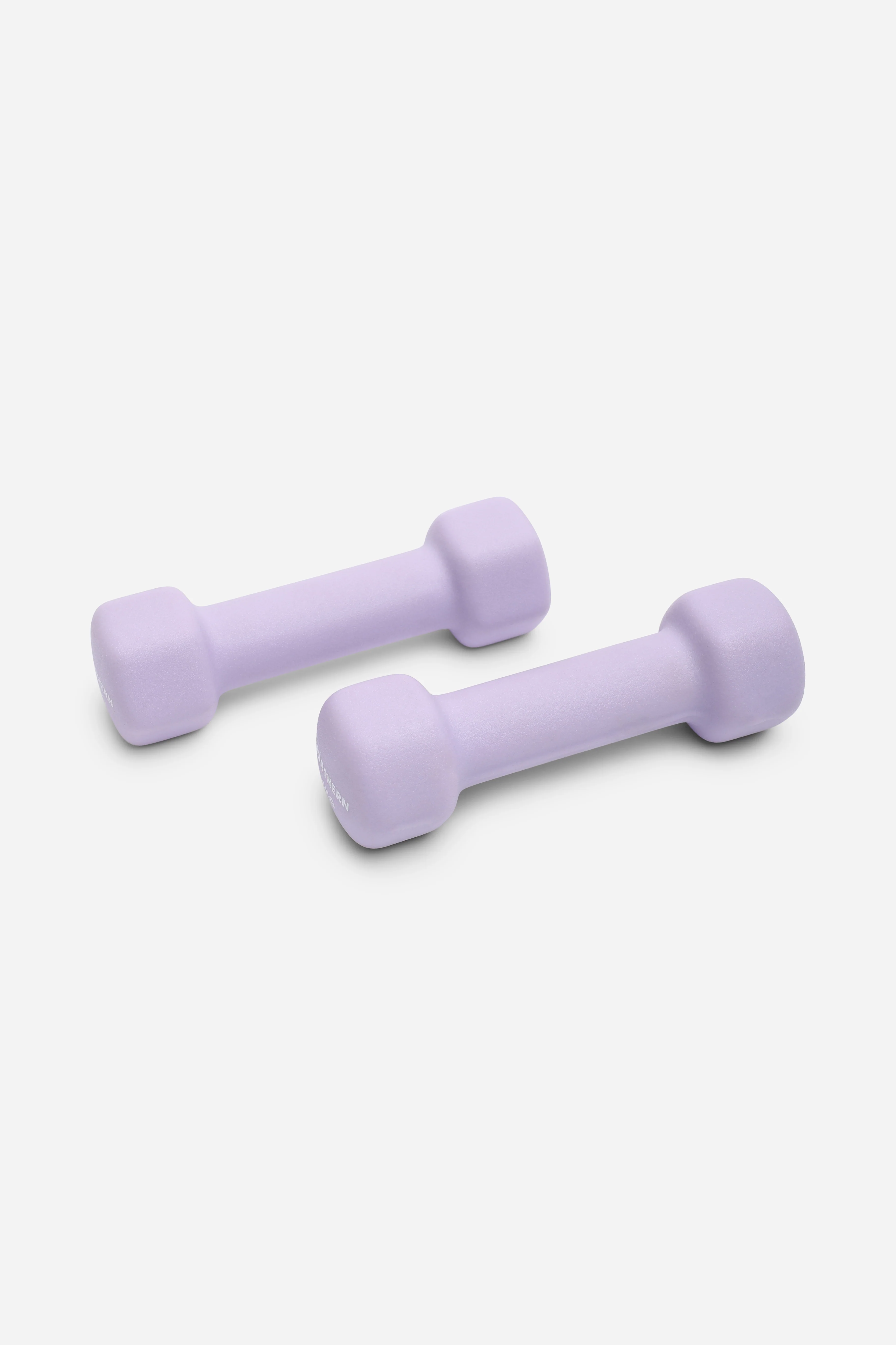 Neoprene Hex Dumbbells 1kg x 2 (2kg) - Soft Lavender - Image 2
