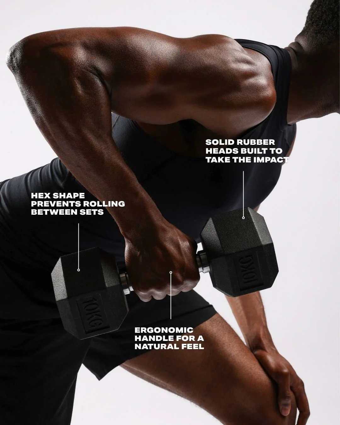 Adjustable Bench & Hex Dumbbell Set - Image 10