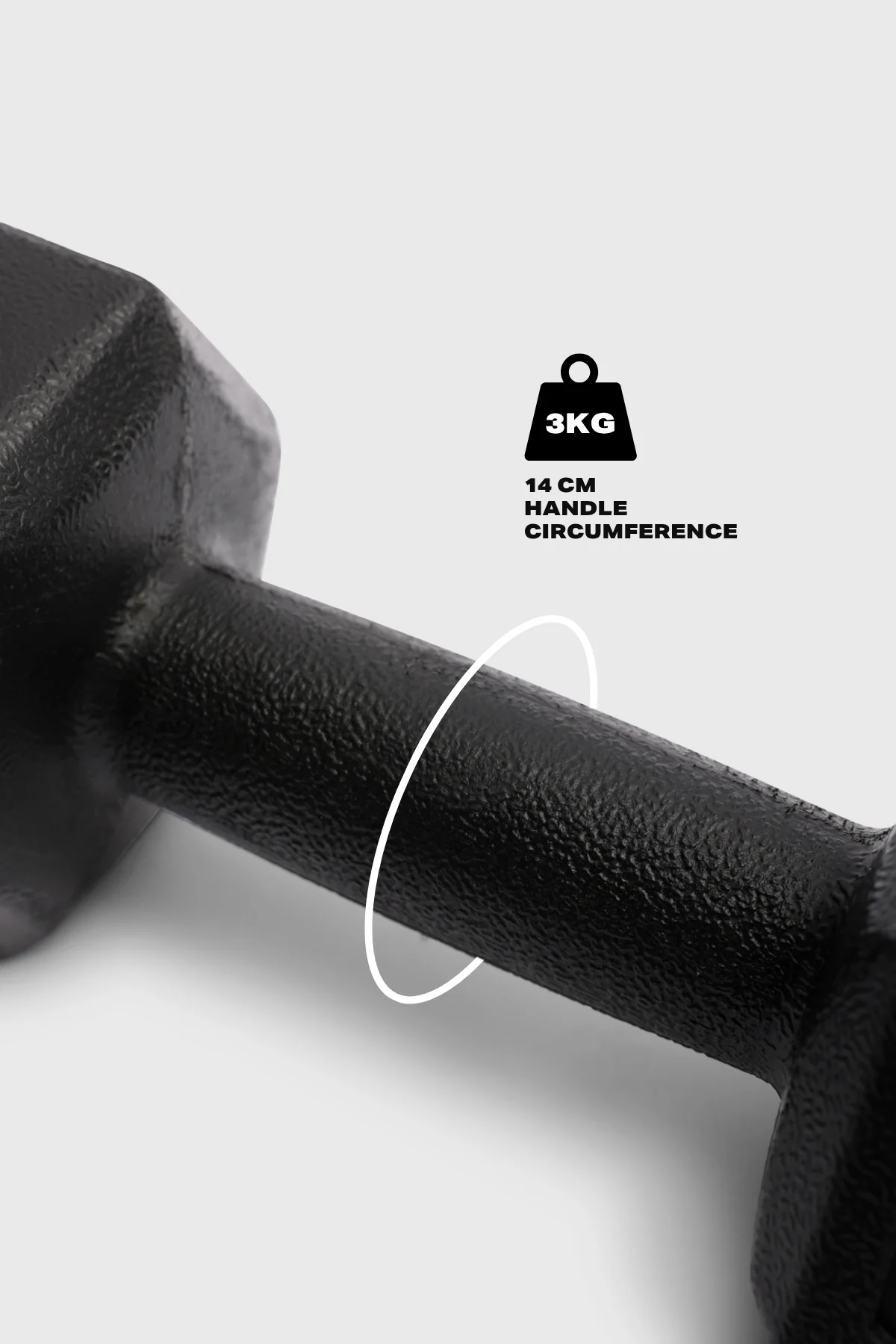 Plastic Hex Dumbbells Pair - 3kg x 2 (6kg) - Image 2